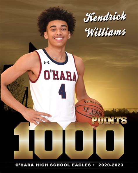 1000 Point Basketball Poster Varsity Imprints