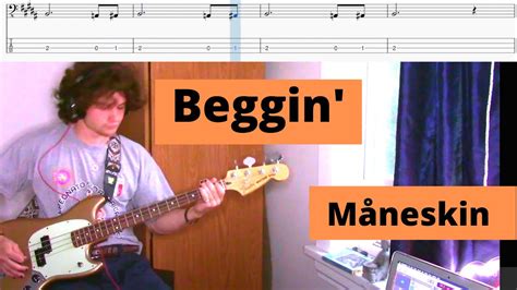 Måneskin Beggin Bass Cover Tab YouTube