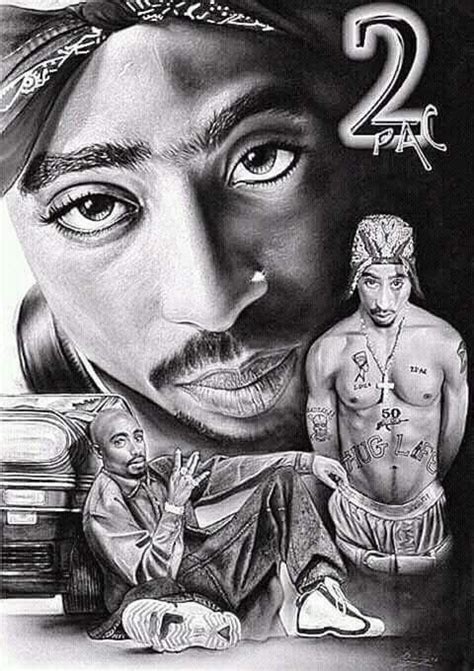 Tupac Drawing | Tupac Art | Hip Hop Artwork