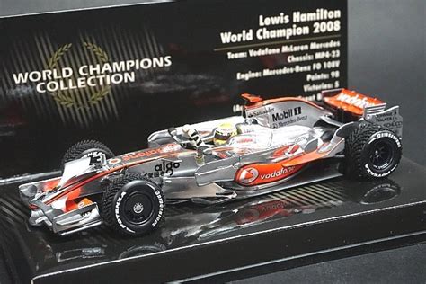 やや傷や汚れありミニチャンプス PMA 1 43 ボーダフォン メルセデス MP4 23 L ハミルトン ブラジルGP ワールド