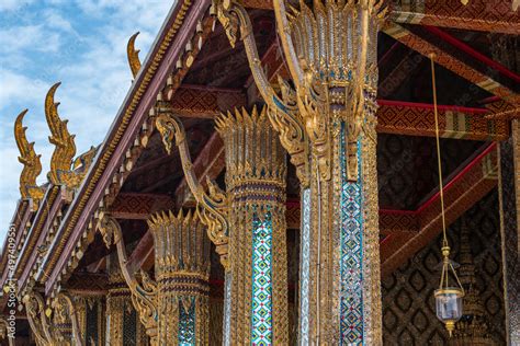 Bangkok Thailand Mar Close Up To The Artistic Architecture