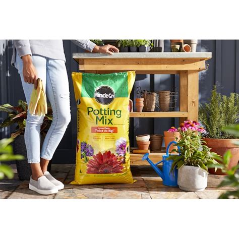 Miracle Gro 2 Pack 2 Cu Ft Potting Soil Mix In The Soil Department At