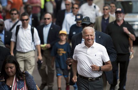 A Jogging Biden Hears Calls To ‘run Joe Run The New York Times