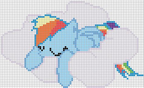 Minecraft My Little Pony Pixel Art Template