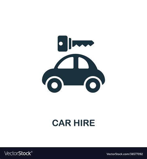 Car hire icon premium style design from public Vector Image