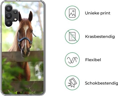 Samsung Galaxy A G Hoesje Paard Natuur Hek Siliconen