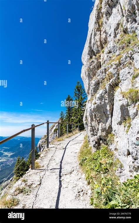 Paved Hiking Trail To The Wendelstein Summit Hi Res Stock Photography