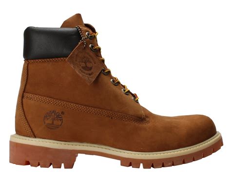 Timberland 6 Inch Premium Waterproof Rust Nubuck Mens Boots 72066