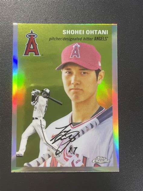 Yahooオークション 大谷翔平 2023 Topps Chrome Platinum Refractor