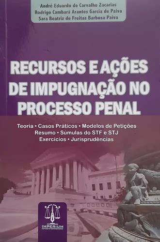 Livro Recursos E Ações De Impugnação No Processo Penal Parcelamento