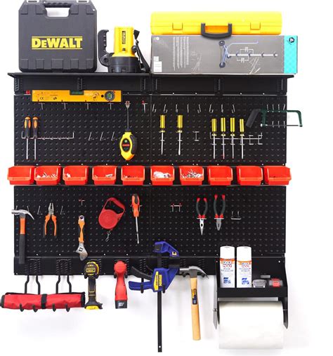 Wallmaster Pegboard Organizer Garage Storage Pegboard Wall Organizer