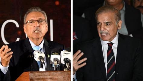 Pm Shehbaz Dismisses President Alvi As Pti Worker After He Returns Sc