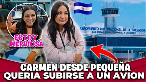 Carmen aún no asimila que se subirá a un avión por PRIMERA VEZ WENDY