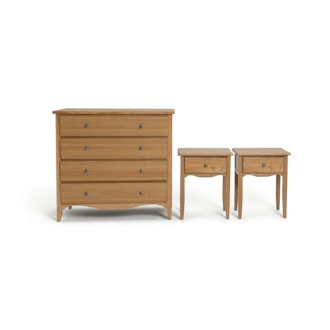 Habitat Margot 2 Bedside And 4 Drawer Chest Set Pine By Habitat