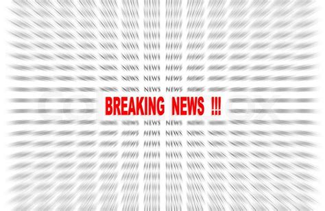 Breaking News In Red Focused In Center Stock Photo Colourbox