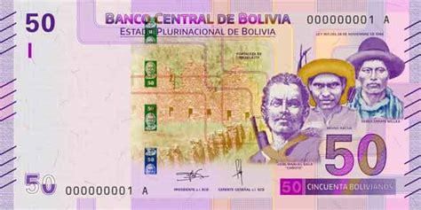 Boliwia wydała nowy banknot o nominale 50 boliviano banknoty24 pl