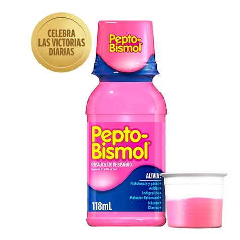 Anti Cido Pepto Bismol Plus Suspensi N Sabor Original Ml Walmart