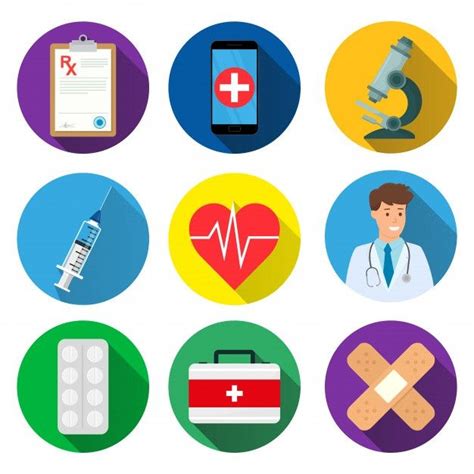 Conjunto de iconos médicos ilustración Premium Vector Freepik