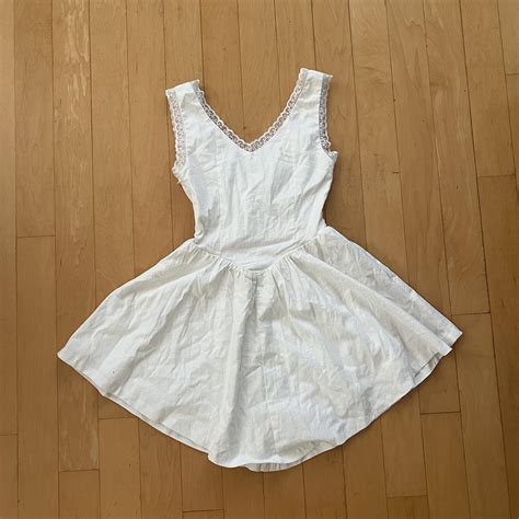 Princess Polly Scarlett White Dress Tag Cut Bnwot Og Depop