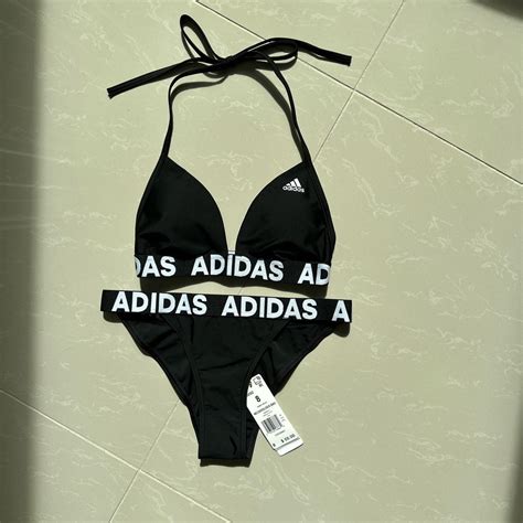 Adidas Womens Black Bikinis And Tankini Sets Depop