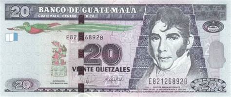 Billete 20 Quetzales Guatemala Foronum