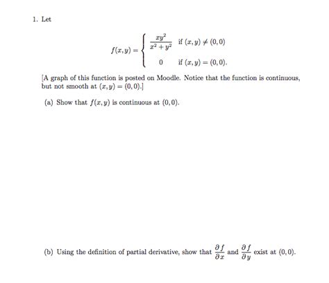 Solved Let Fx Y Xy2x2 Y2 If X Y Notequalto