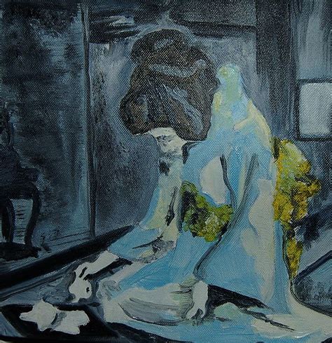 Fine Oil Paintings Of Geishas Tea Ceremony Painting By Andrea Harston