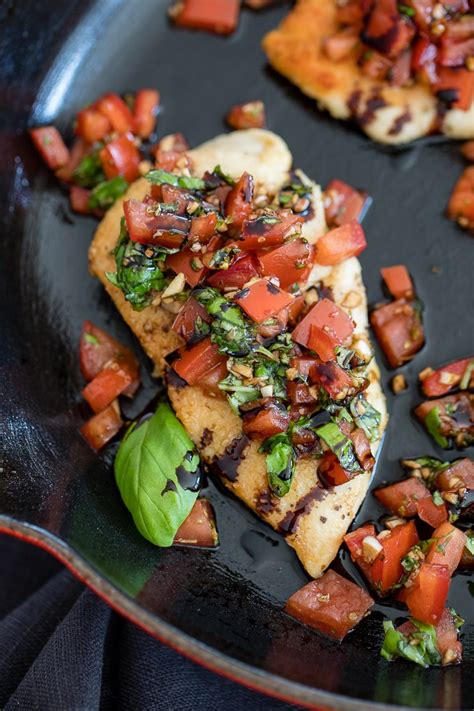 Balsamic Glazed Bruschetta Chicken Nourish And Fete