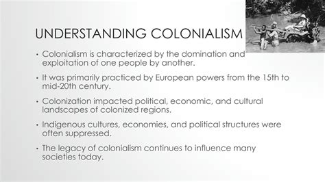 Solution Powerpoint On Colonialism Neo Colonialism And Aid Studypool