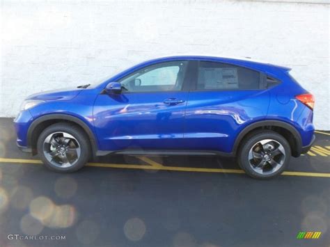 Aegean Blue Metallic 2018 Honda Hr V Ex L Awd Exterior Photo 123561508