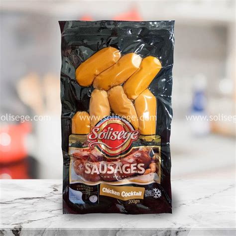 Chicken Cocktail 200gm Solisege Premium Cooked Sausage