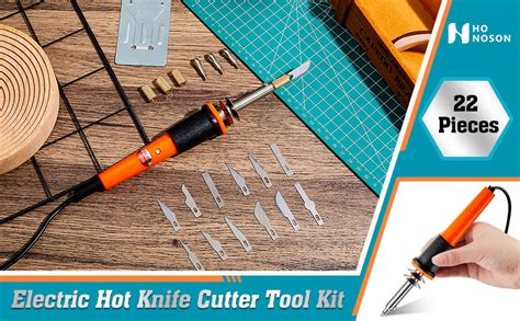 Pieces Electric Hot Knife Cutter Tool Kit Include Heat Cutter Multipurpose Stencil Cutter