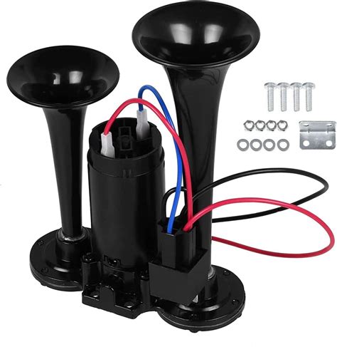 Air Horns Kit With Compressor 12V Car Horns Loud Truck Horn Dual