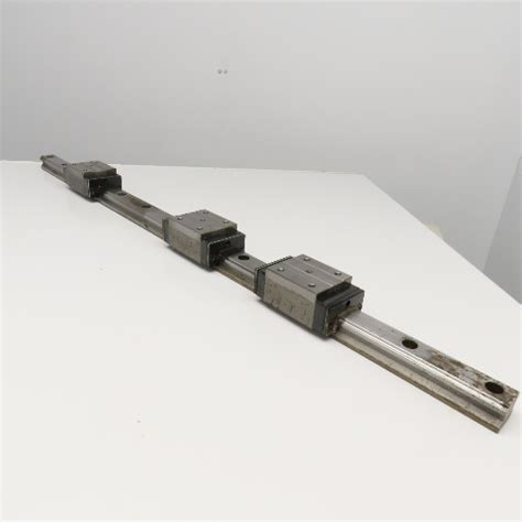 THK 45mm Profile Linear Guide Rail 1300mm OAL With Bearing Blocks HSR45