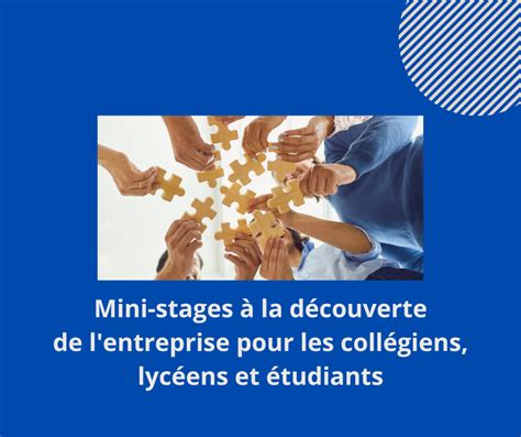 Mini stages à la découverte de l entreprise pour les collégiens