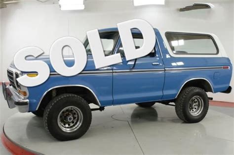 1978 Ford Bronco Xlt Ranger Value And Price Guide