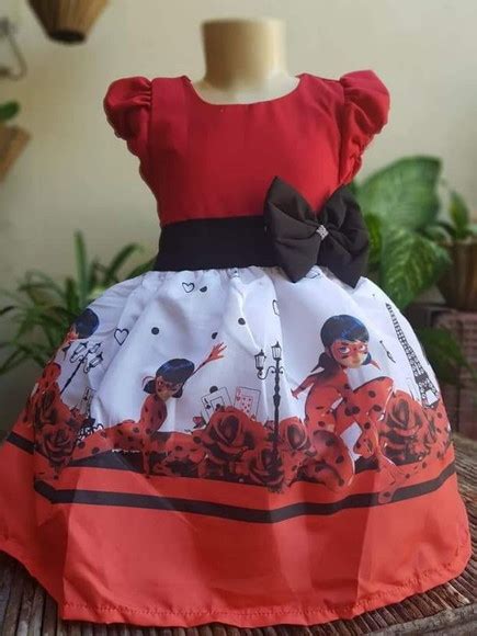 Vestido Tematico Infantil Lady Bug Produtos Elo