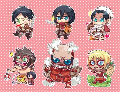 Chibi Attack On Titan Characters