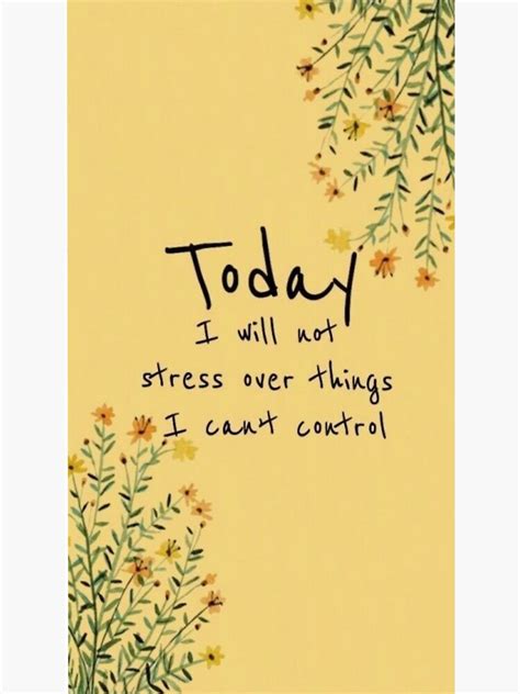 Today I Will Not Stress Over Things Can T Control Sticker For Sale By