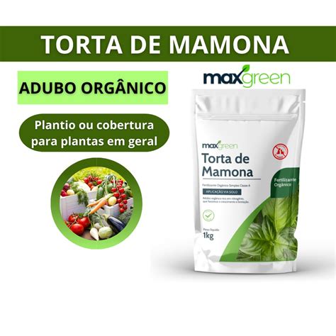 Adubo Fertilizante Org Nico Torta De Mamona Kg Maxgreen Cultivo