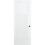 Steves Sons 36 In X 80 In 2 Panel Square Shaker White Primed Solid