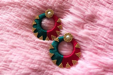 Top Silk Thread Earrings Photos Best Tdesign Edu Vn