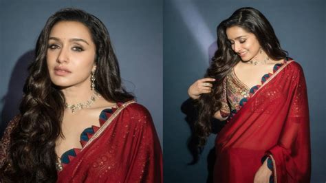 Shraddha Kapoors Rs 48500 Red Saree Is The Perfect Outfit To Bookmark