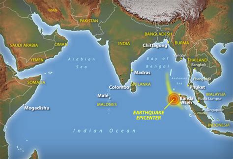 Map Indian Ocean Tsunami