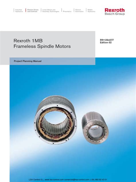 Bosch Rexroth Motor 1MB | PDF | Electric Motor | Electrical Connector