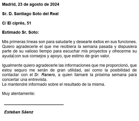 Ejemplo De Carta De Agradecimiento Y Despedida A Mi Jefe Images