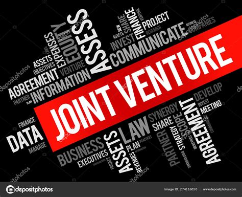 Joint Venture Word Cloud Collage Stock Vector By Dizanna