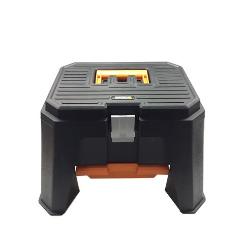 New WORX Storage Step Stool Doubles As Portable Tool Box with Pull-Out Drawer