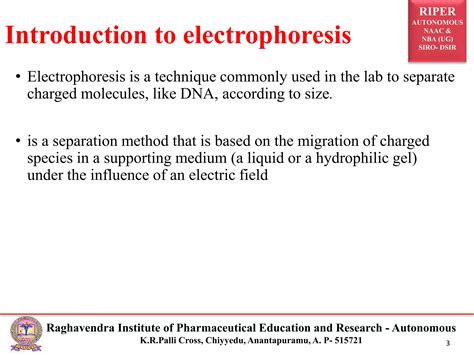 Electrophoresis Principle And Its Types Ppt