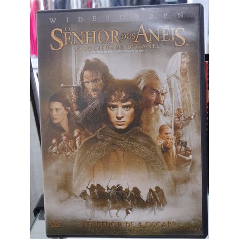 DVD FILME O SENHOR DOS ANEIS A SOCIEDADE DO ANEL CONSERVADO Shopee